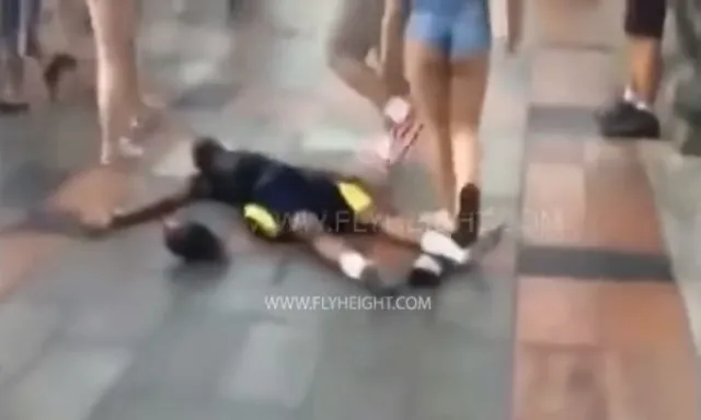 Man Grabs Woman's Butt, Then One Minute Later — BOOM!