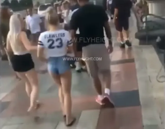Man Grabs Woman's Butt, Then One Minute Later — BOOM!