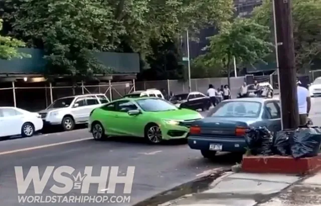 green car