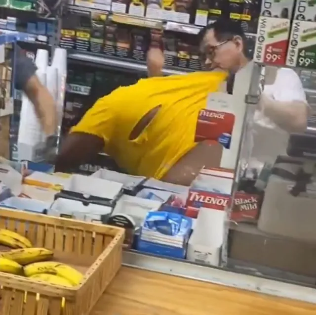 Asian store employees