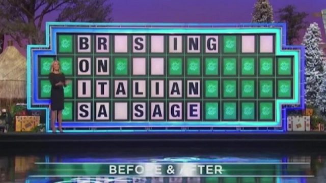 Wheel of Fortune Italian Sausage