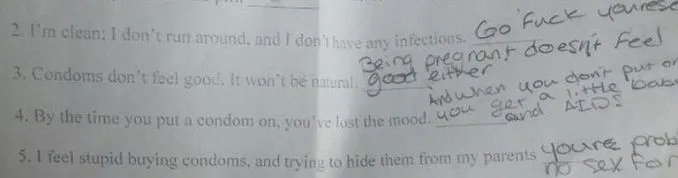 Jordan Fridman Sex-Ed Homework