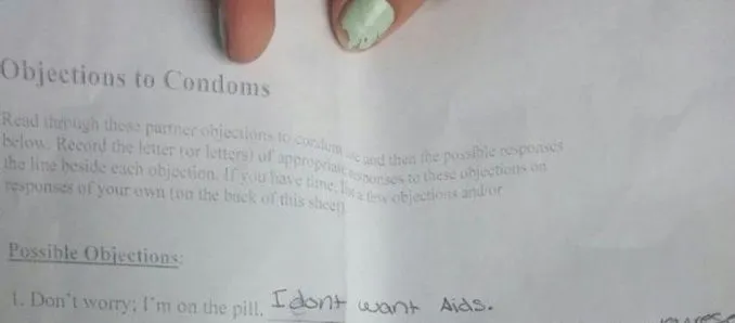 Jordan Fridman Sex-Ed Homework
