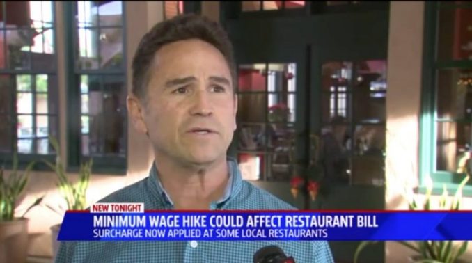 Julian Gallardo Receives Restaurant Bill With Charge For Wage Increase