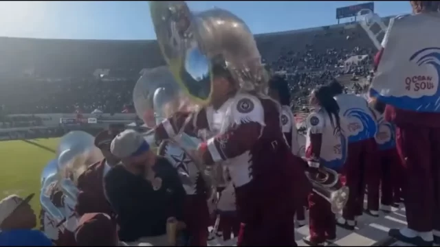 tuba player