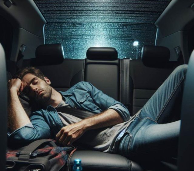Texas man slept truck