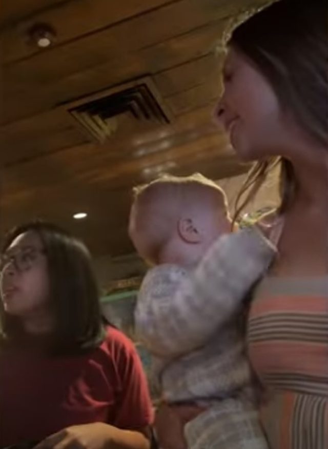 baby in bar